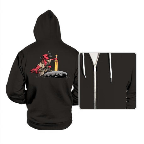 The Sword in the Stone Fist - Hoodies Hoodies RIPT Apparel Small / Black