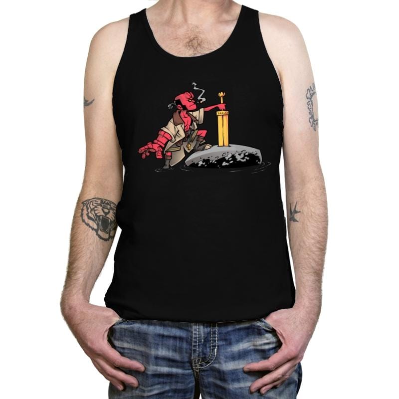 The Sword in the Stone Fist - Tanktop Tanktop RIPT Apparel X-Small / Black