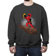 The Tacos King - Crew Neck Sweatshirt Crew Neck Sweatshirt RIPT Apparel Small / Charcoal