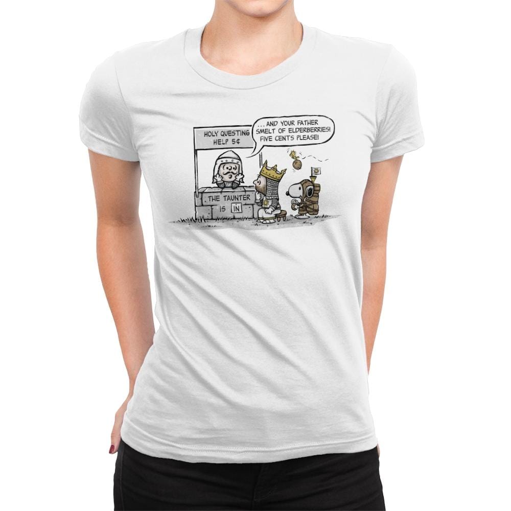 The Taunter is IN - Womens Premium T-Shirts RIPT Apparel Small / White