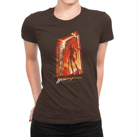 The Temple of Herra Exclusive - Wonderful Justice - Womens Premium T-Shirts RIPT Apparel Small / Dark Chocolate