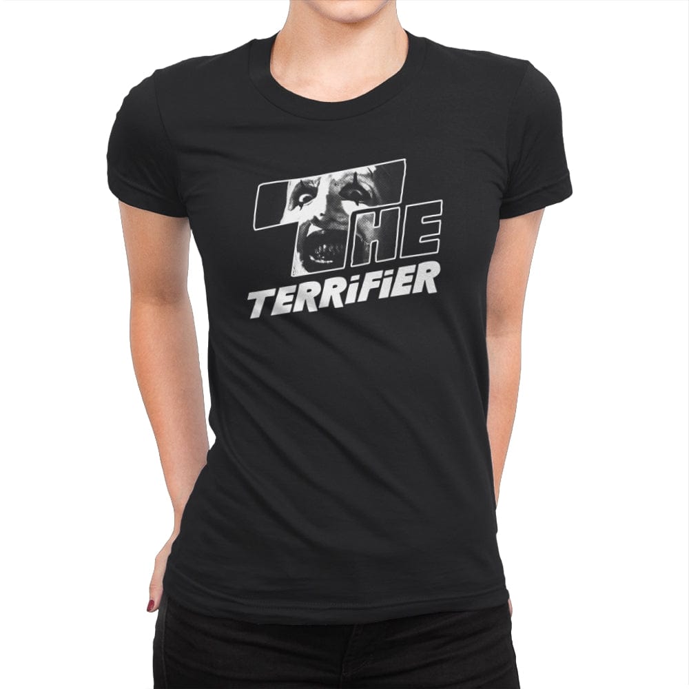 The Terrifier - Womens Premium T-Shirts RIPT Apparel Small / Black