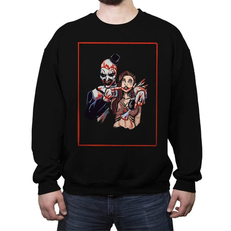 The Terrifying Joke - Crew Neck Sweatshirt Crew Neck Sweatshirt RIPT Apparel Small / Black