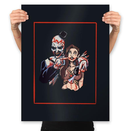 The Terrifying Joke - Prints Posters RIPT Apparel 18x24 / Black
