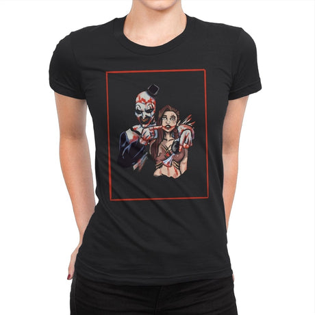 The Terrifying Joke - Womens Premium T-Shirts RIPT Apparel Small / Black