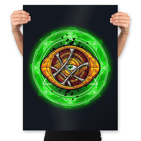 The Third Eye of Agamotto - Prints Posters RIPT Apparel 18x24 / Black