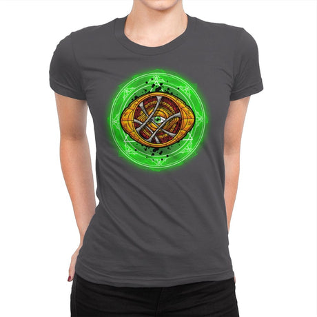 The Third Eye of Agamotto - Womens Premium T-Shirts RIPT Apparel Small / Heavy Metal