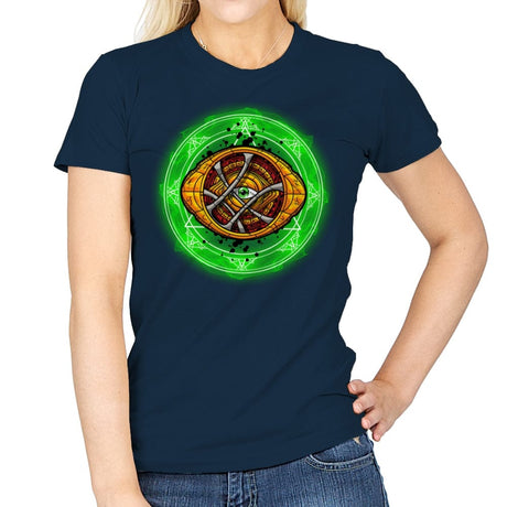 The Third Eye of Agamotto - Womens T-Shirts RIPT Apparel Small / Navy