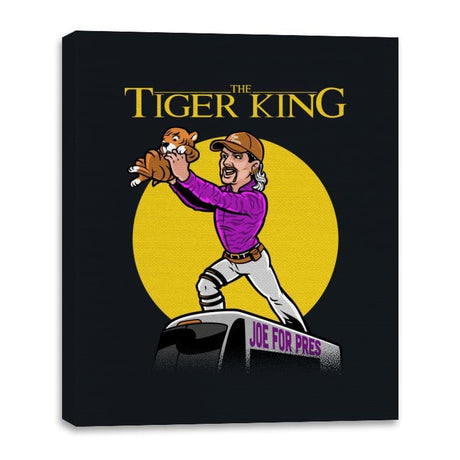 The Tiger King - Canvas Wraps Canvas Wraps RIPT Apparel 16x20 / Black