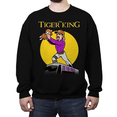 The Tiger King - Crew Neck Sweatshirt Crew Neck Sweatshirt RIPT Apparel Small / Black