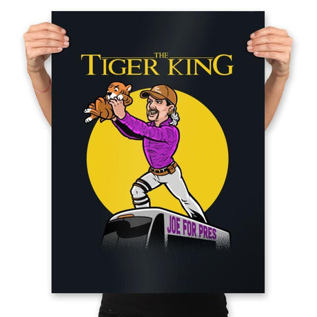 The Tiger King - Prints Posters RIPT Apparel 18x24 / Black