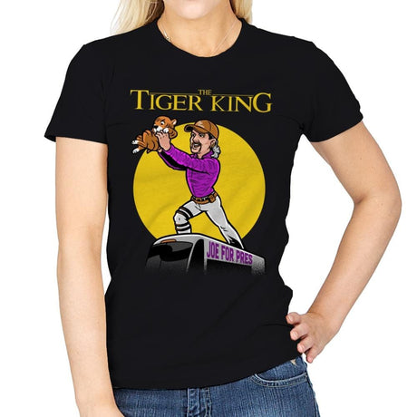 The Tiger King - Womens T-Shirts RIPT Apparel Small / Black