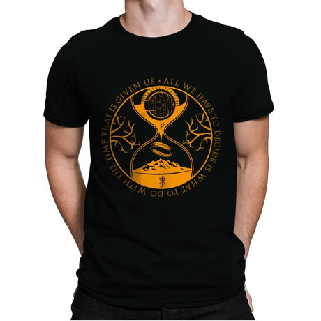 The time that is given us - Mens Premium T-Shirts RIPT Apparel Small / Black