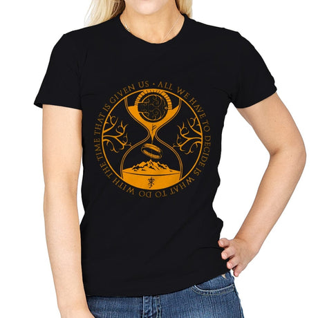 The time that is given us - Womens T-Shirts RIPT Apparel Small / Black
