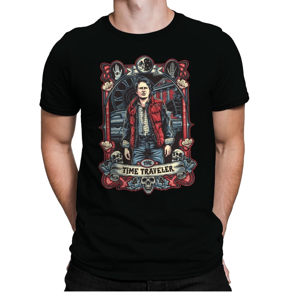 The Time Traveler - Mens Premium T-Shirts RIPT Apparel Small / Black
