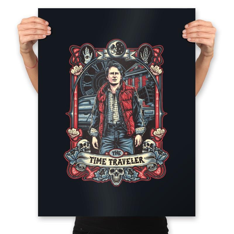 The Time Traveler - Prints Posters RIPT Apparel 18x24 / Black