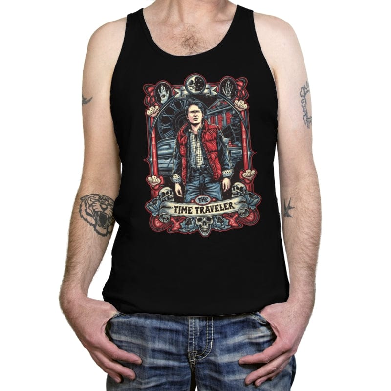 The Time Traveler - Tanktop Tanktop RIPT Apparel X-Small / Black