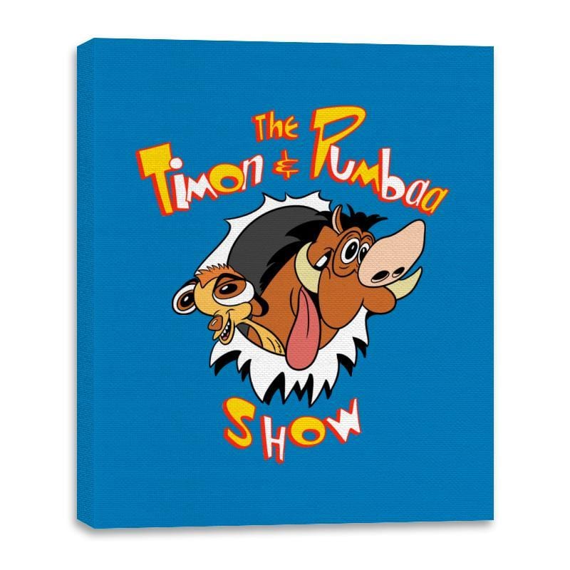The Timon and Pumbaa Show - Canvas Wraps Canvas Wraps RIPT Apparel 16x20 / Turquoise