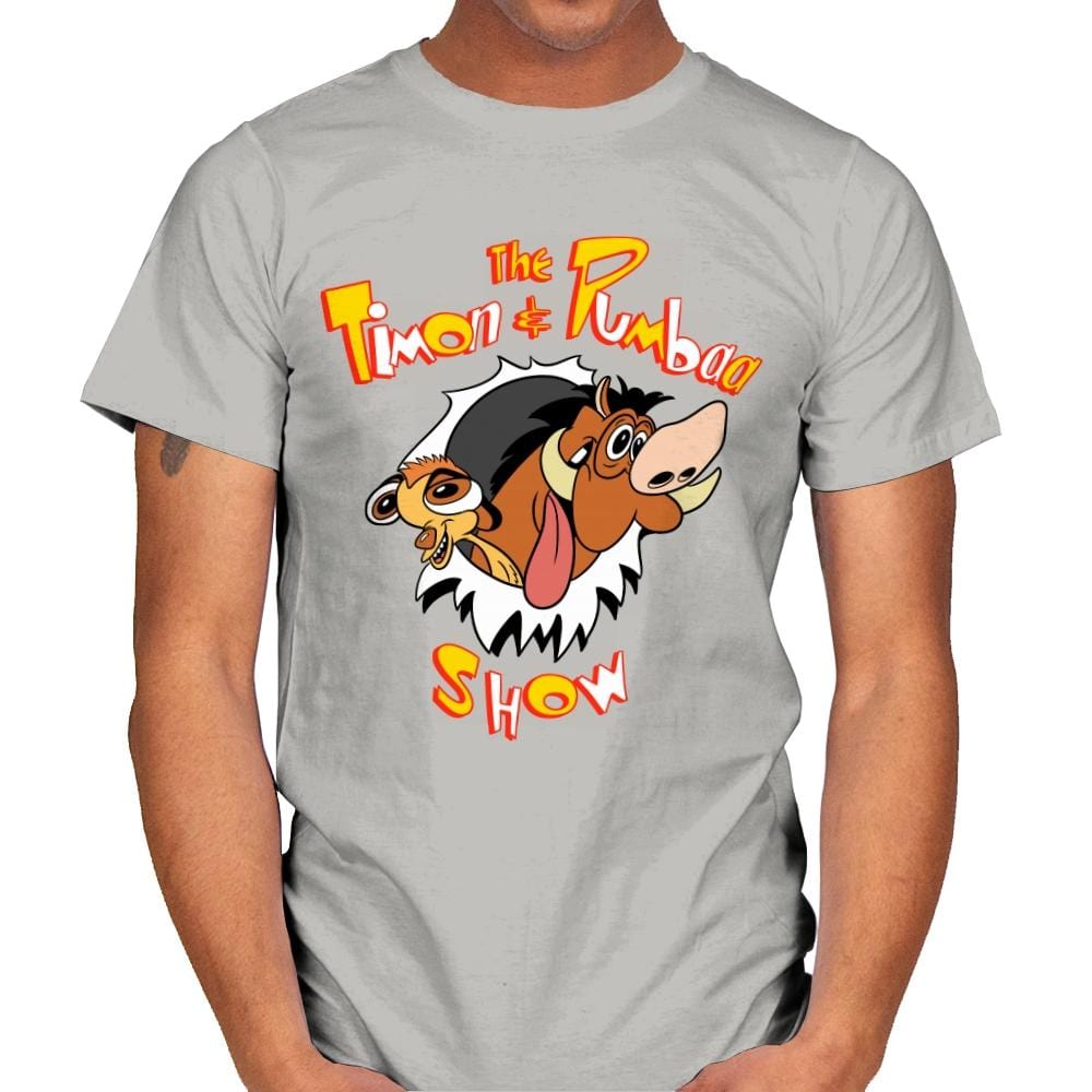 The Timon and Pumbaa Show - Mens T-Shirts RIPT Apparel Small / Ice Grey