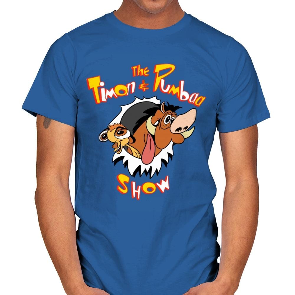 The Timon and Pumbaa Show - Mens T-Shirts RIPT Apparel Small / Royal