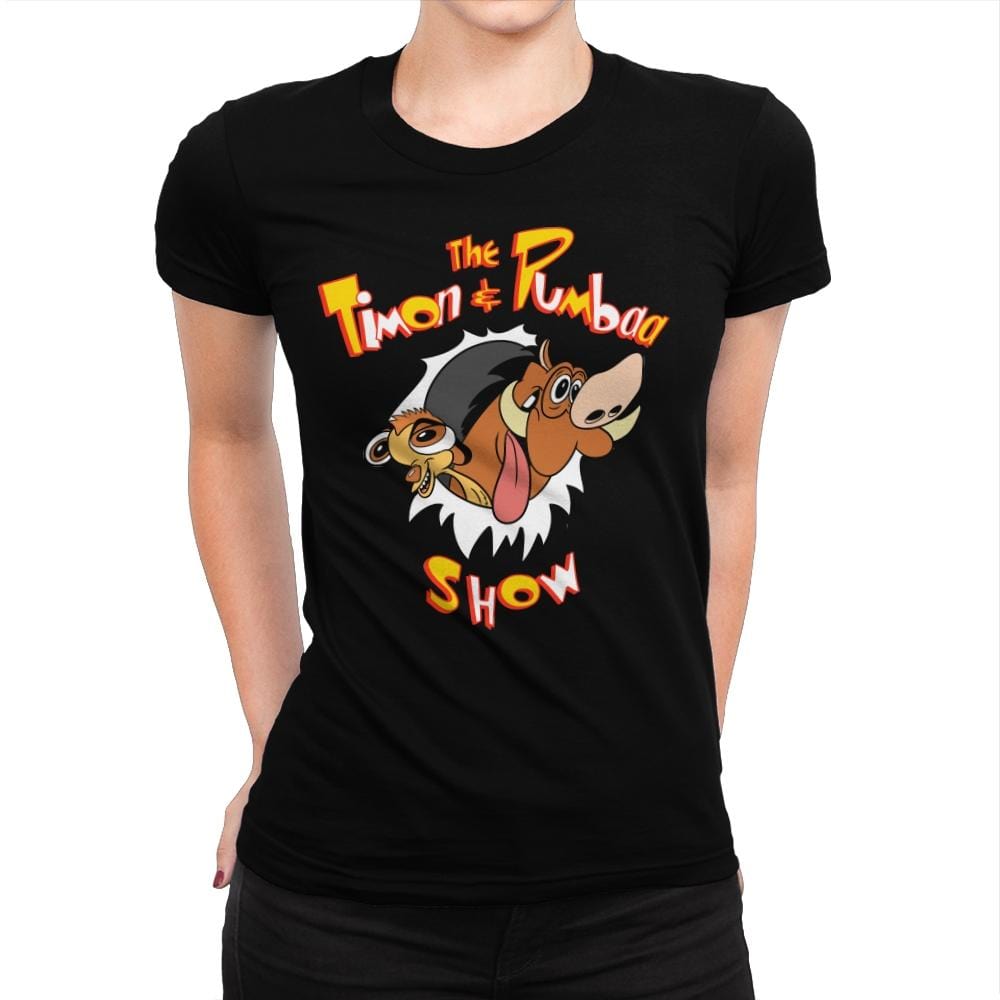The Timon and Pumbaa Show - Womens Premium T-Shirts RIPT Apparel Small / Indigo