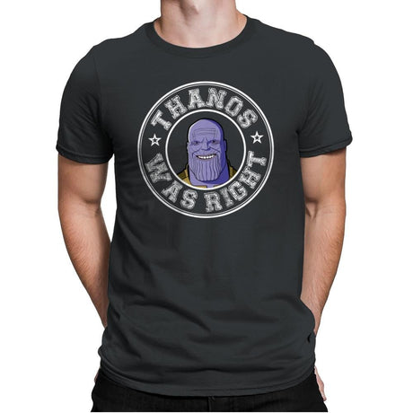 The Titan was Right - Mens Premium T-Shirts RIPT Apparel Small / Heavy Metal