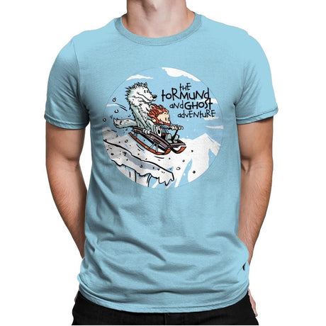 The Tormund and Ghost Adventure - Mens Premium T-Shirts RIPT Apparel Small / Light Blue