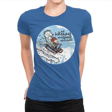 The Tormund and Ghost Adventure - Womens Premium T-Shirts RIPT Apparel Small / Royal