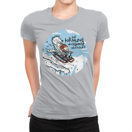 The Tormund and Ghost Adventure - Womens Premium T-Shirts RIPT Apparel Small / Silver
