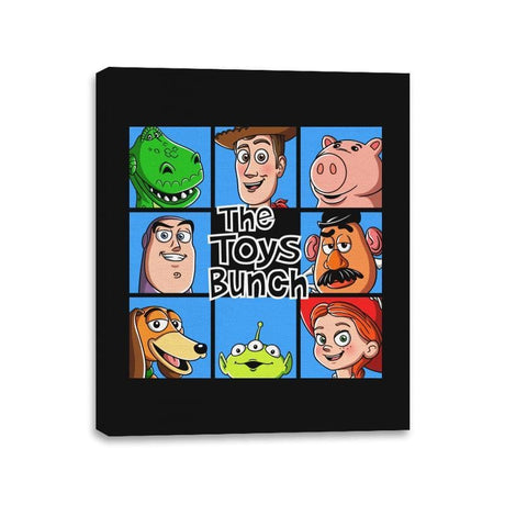 The Toys Bunch - Canvas Wraps Canvas Wraps RIPT Apparel 11x14 / Black