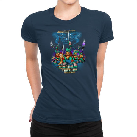 The Trans-Dimensional Turtles Exclusive - Womens Premium T-Shirts RIPT Apparel 3x-large / Midnight Navy
