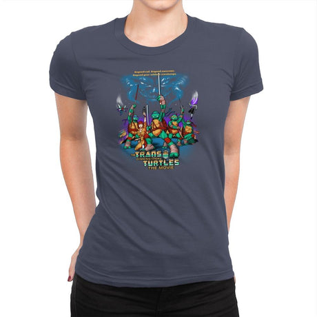 The Trans-Dimensional Turtles Exclusive - Womens Premium T-Shirts RIPT Apparel Small / Indigo