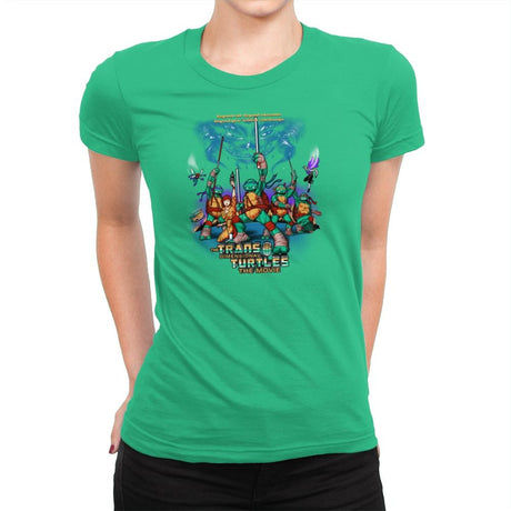 The Trans-Dimensional Turtles Exclusive - Womens Premium T-Shirts RIPT Apparel Small / Kelly Green