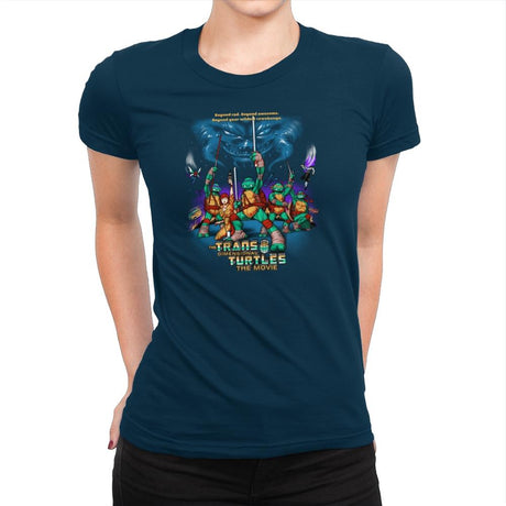 The Trans-Dimensional Turtles Exclusive - Womens Premium T-Shirts RIPT Apparel Small / Midnight Navy