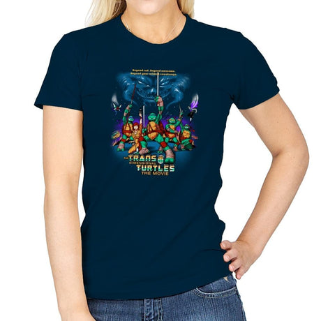 The Trans-Dimensional Turtles Exclusive - Womens T-Shirts RIPT Apparel Small / Navy