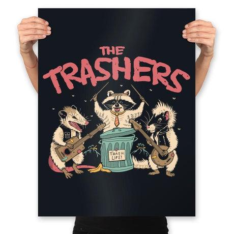 The Trashers - Prints Posters RIPT Apparel 18x24 / Black