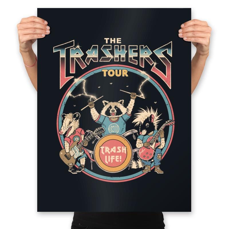 The Trashers Tour! - Prints Posters RIPT Apparel 18x24 / Black