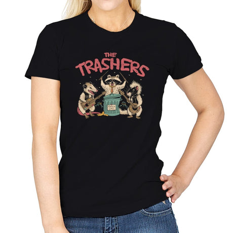 The Trashers - Womens T-Shirts RIPT Apparel Small / Black