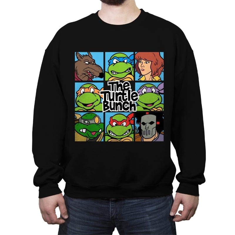The Turtle Bunch - Crew Neck Sweatshirt Crew Neck Sweatshirt RIPT Apparel Small / Black