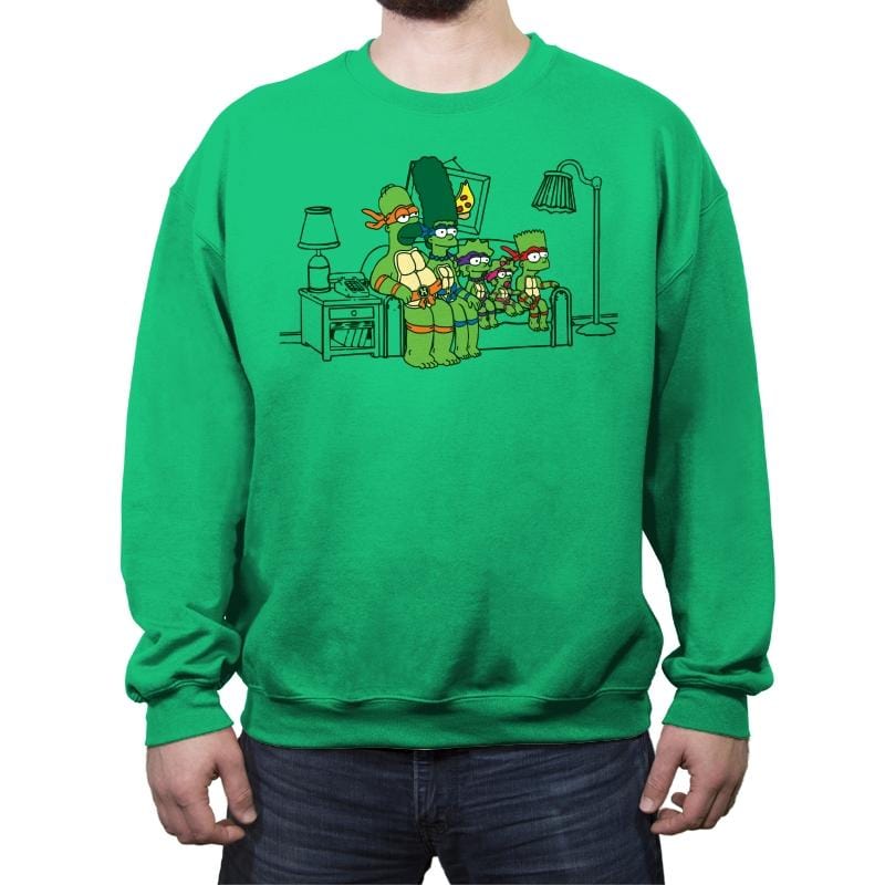 The Turtles - Crew Neck Sweatshirt Crew Neck Sweatshirt RIPT Apparel Small / Irish Green