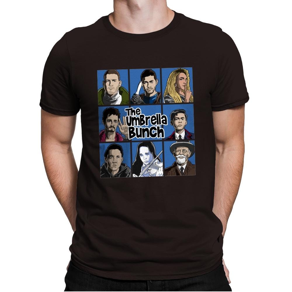 The Umbrella Bunch - Mens Premium T-Shirts RIPT Apparel Small / Dark Chocolate
