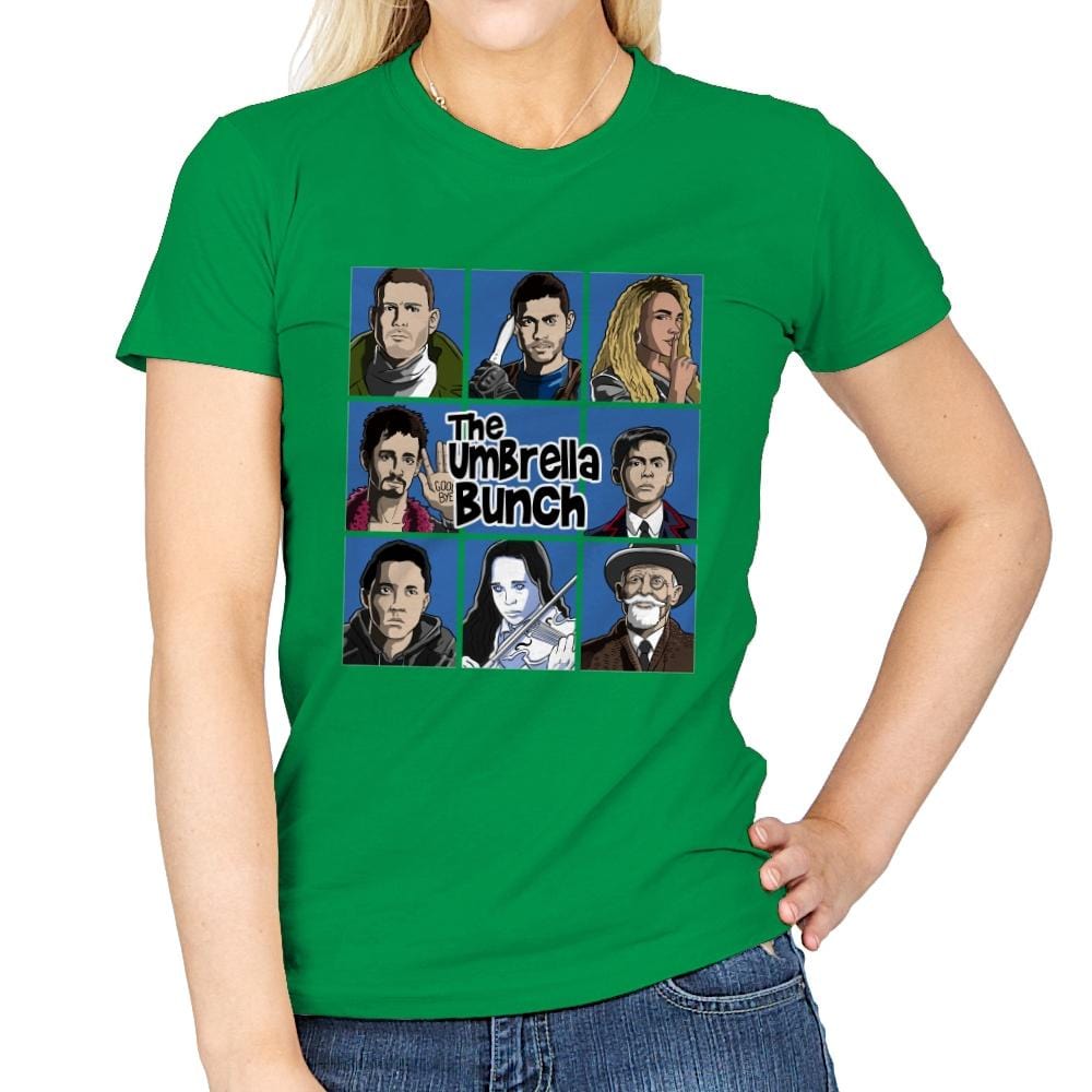 The Umbrella Bunch - Womens T-Shirts RIPT Apparel Small / Irish Green