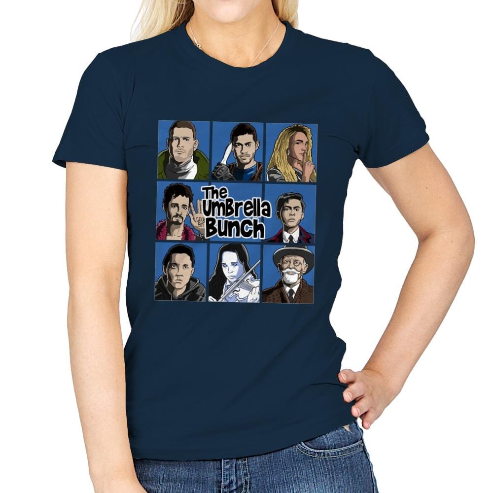 The Umbrella Bunch - Womens T-Shirts RIPT Apparel Small / Navy