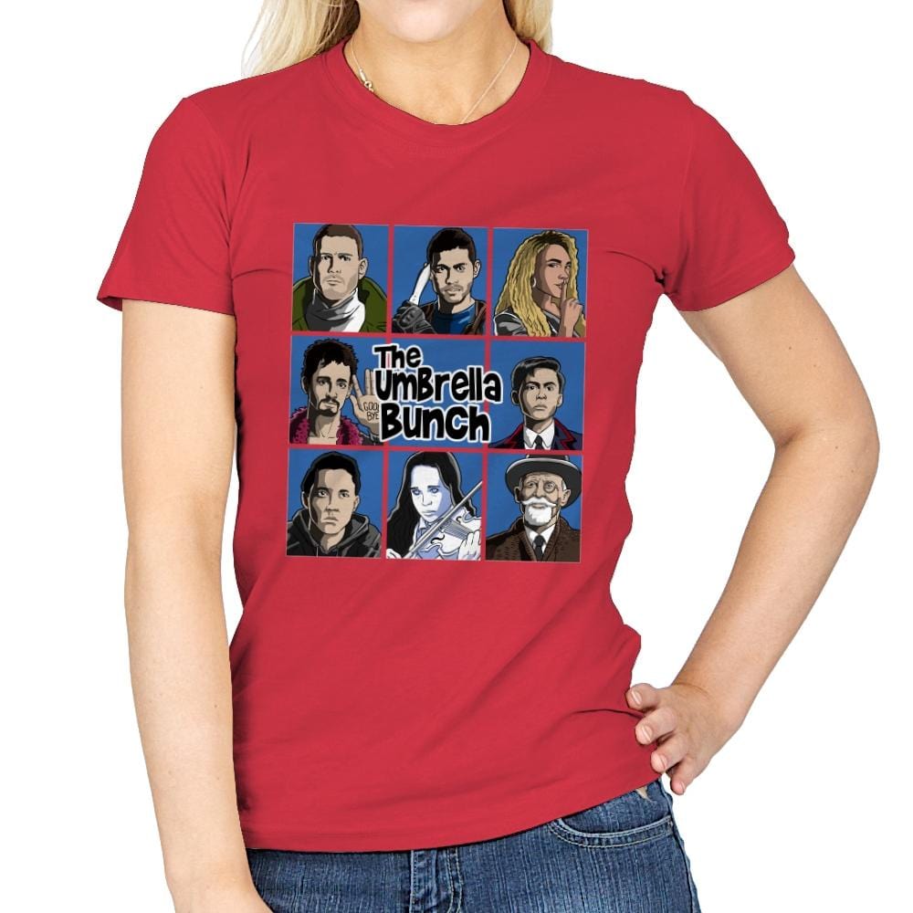 The Umbrella Bunch - Womens T-Shirts RIPT Apparel Small / Red