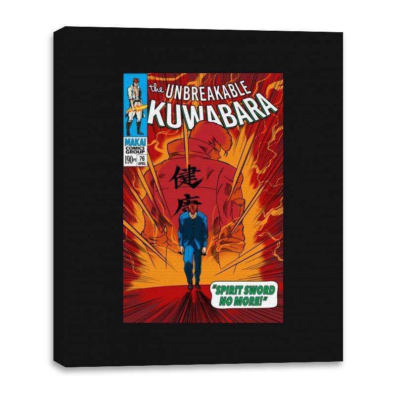The Unbreakable Kuwabara - Canvas Wraps Canvas Wraps RIPT Apparel 16x20 / Black