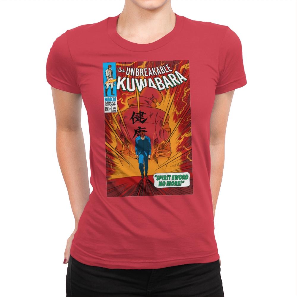 The Unbreakable Kuwabara - Womens Premium T-Shirts RIPT Apparel Small / Red