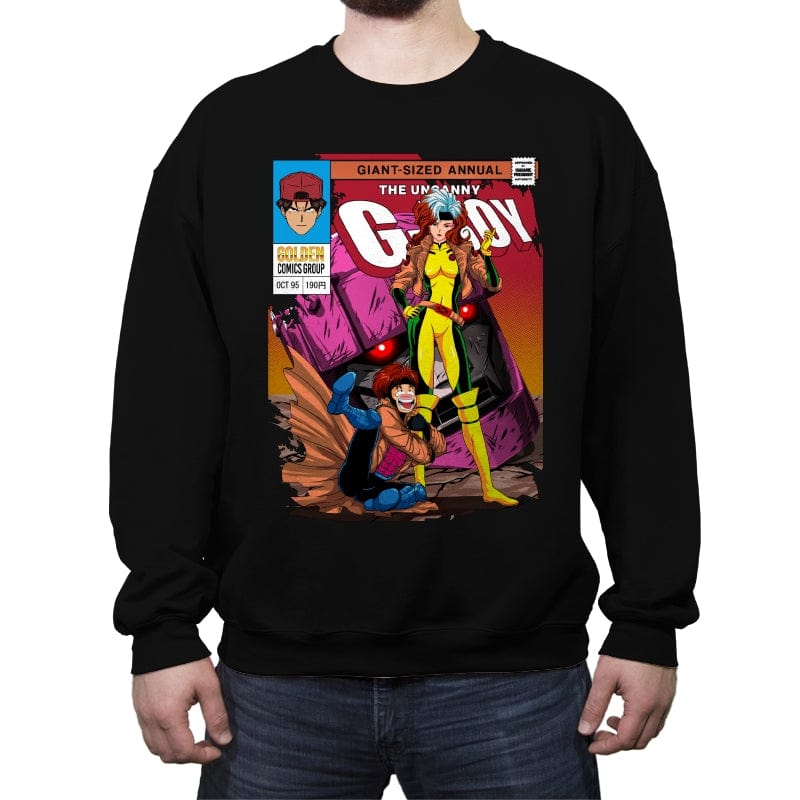 The Uncanny G-Boy - Crew Neck Sweatshirt Crew Neck Sweatshirt RIPT Apparel Small / Black