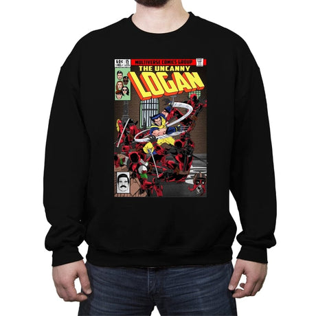 The Uncanny Logan - Crew Neck Sweatshirt Crew Neck Sweatshirt RIPT Apparel Small / Black