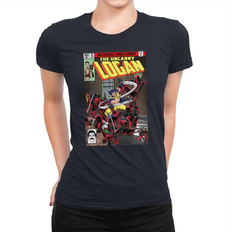 The Uncanny Logan - Womens Premium T-Shirts RIPT Apparel Small / Midnight Navy