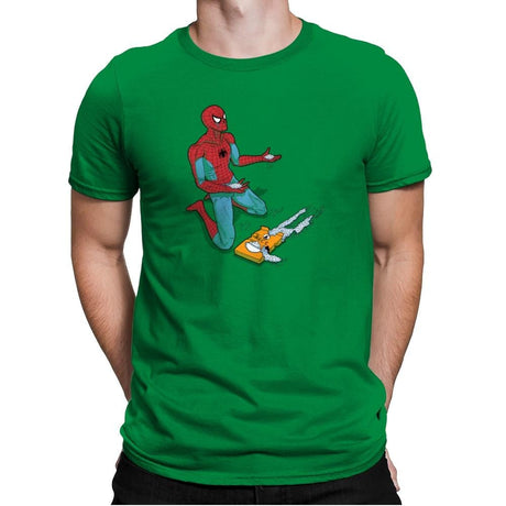 The Uncle Ben Tragedy Exclusive - Mens Premium T-Shirts RIPT Apparel Small / Kelly Green